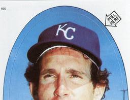 1983 Topps Baseball Stickers     195     John Wathan RB